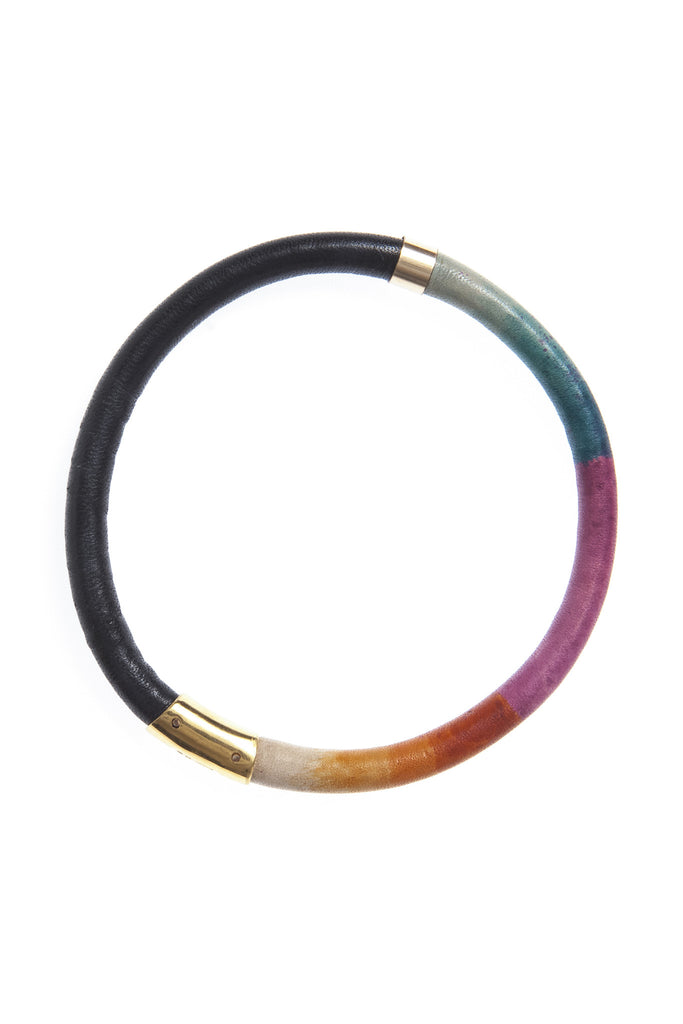 Leather Spectrum Bangle