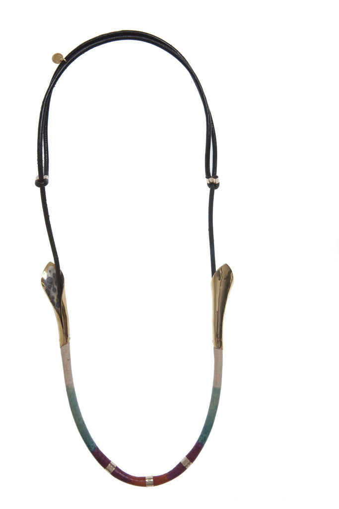 Double Gold Petallica Necklace