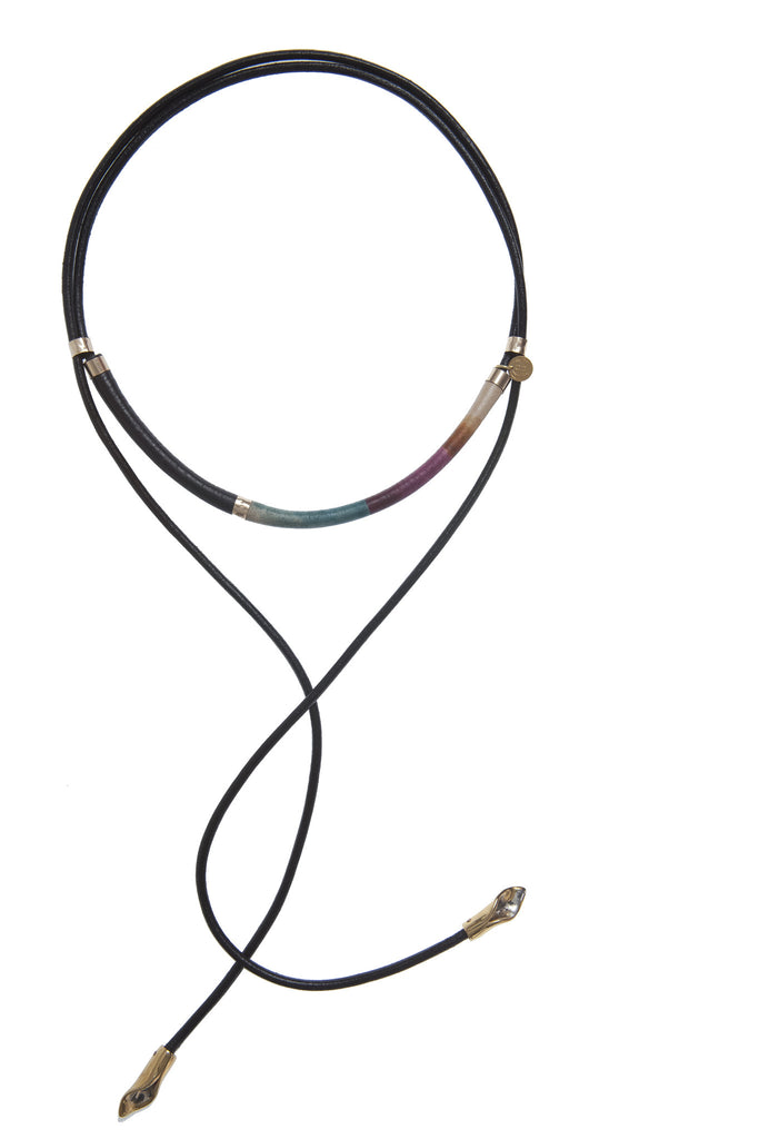 The Black Petallic Spectrum Necklace