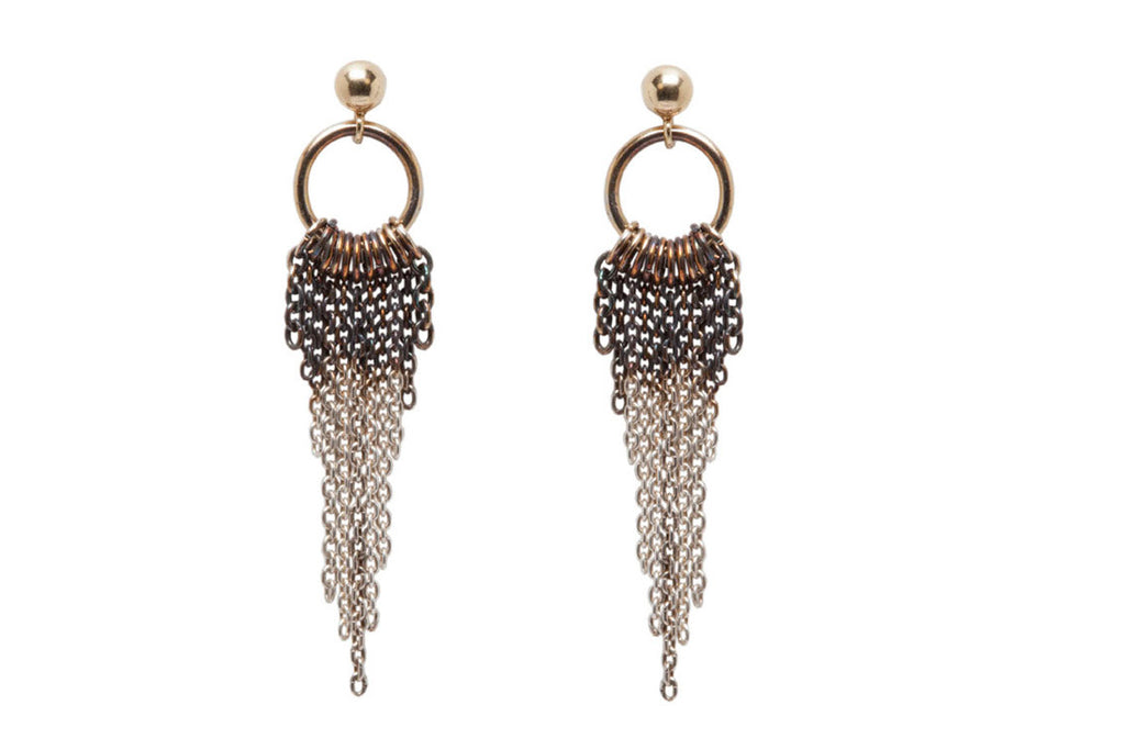 Microraptor Tail Chain Earrings