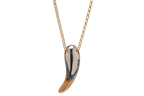 Gold Tusk Necklace