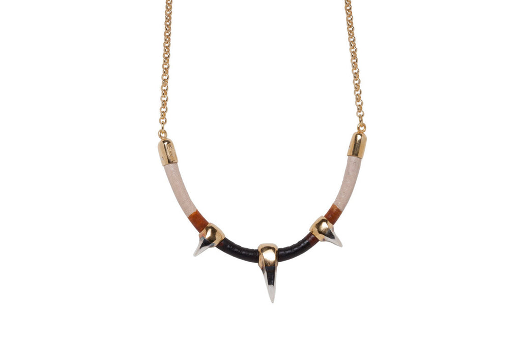 Triple Sabre Tooth Necklace