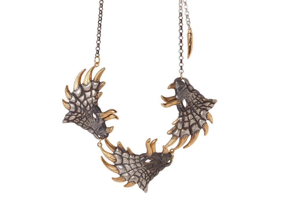 Triple Pentasaurus Necklace
