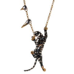 Double Sabre Tooth Tigeress Necklace