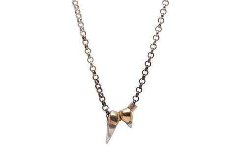 Double Sabre Tooth Necklace