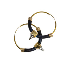 SABRE HOOP EARRINGS.