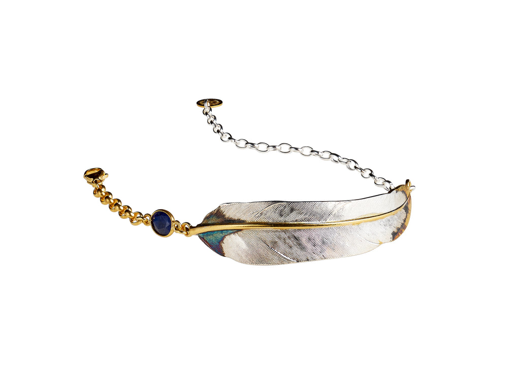 Golden Flight Feather Bracelet