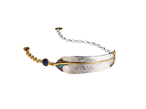 Golden Flight Feather Bracelet