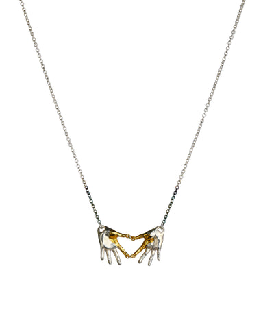 Heart in your hands necklace