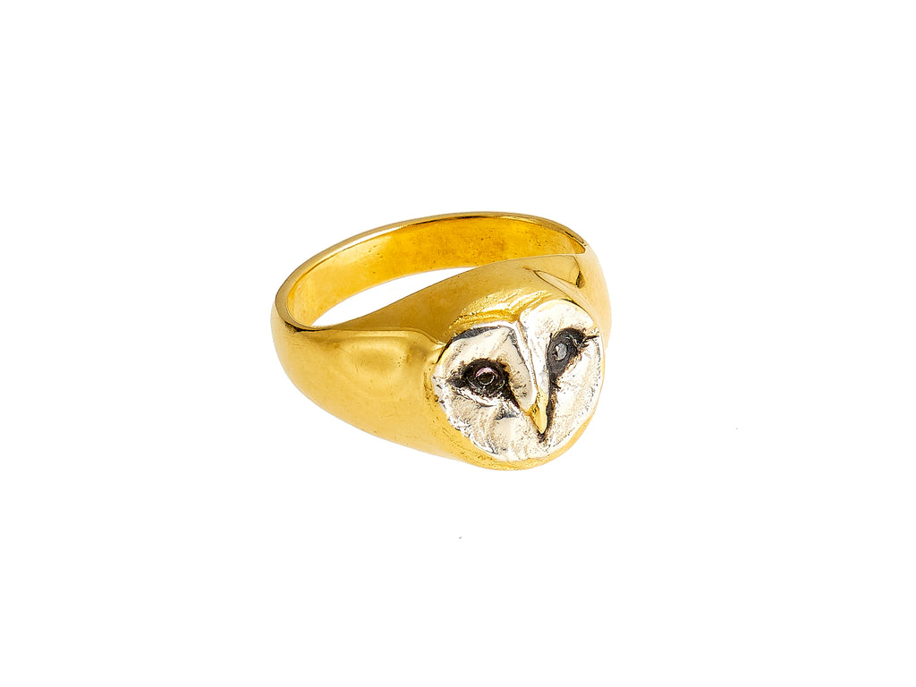 The Athene Noctua Signet Ring