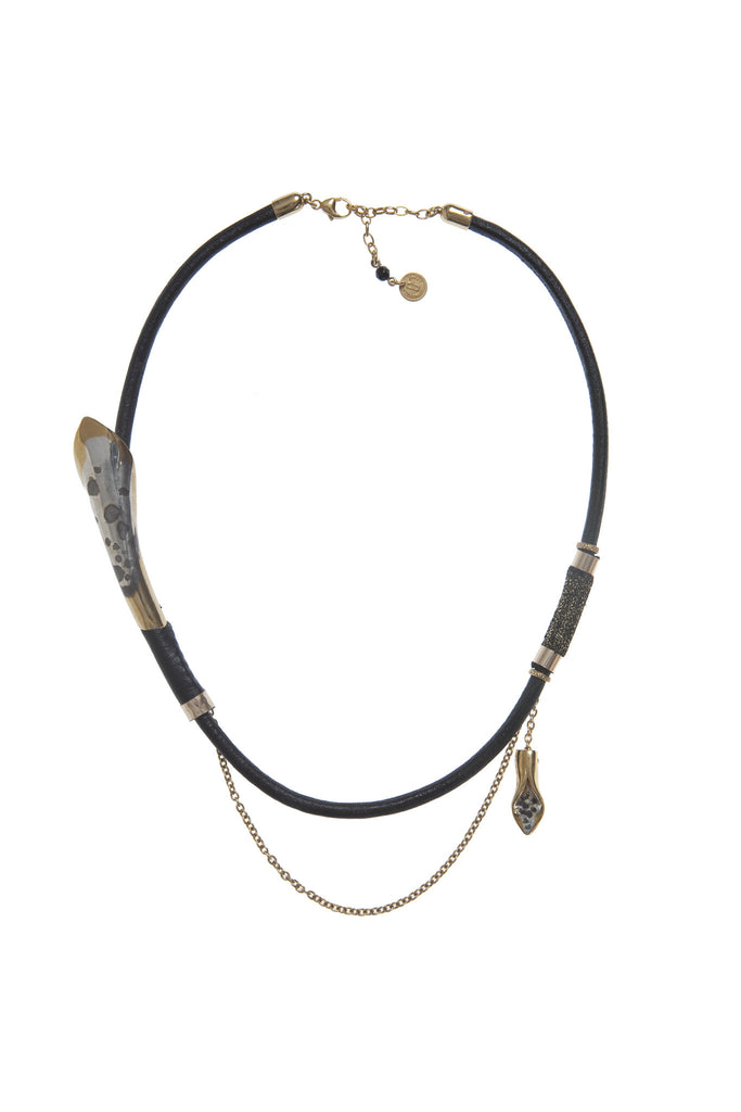 The Black Gold Petallica Necklace.
