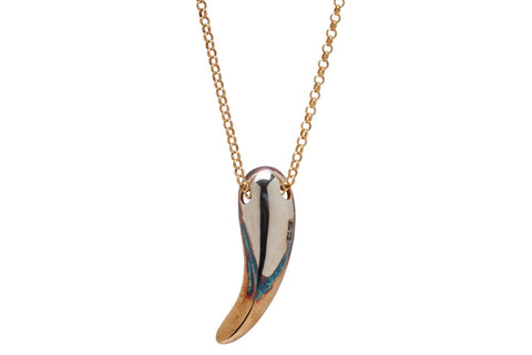 Gold Tusk Necklace
